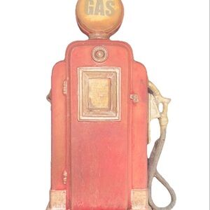 Vintage Red Gas Station Wayne Pump 6” Miniature Collectible